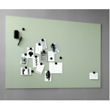 Skrivtavla glas med matt skrivyta Silk och magnetfunktion. Många kulörer